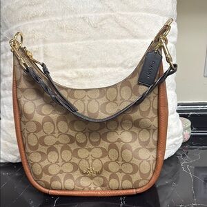 Coach Brown Signature Shoulder Bag